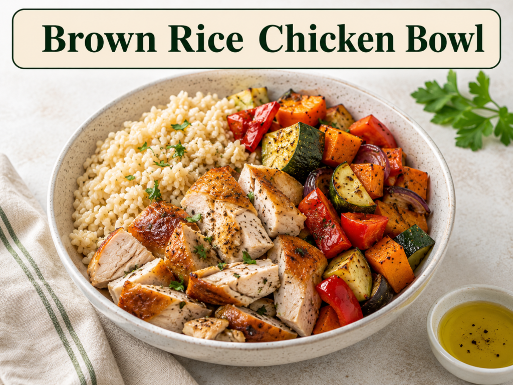 Brown Rice Chicken Bowl