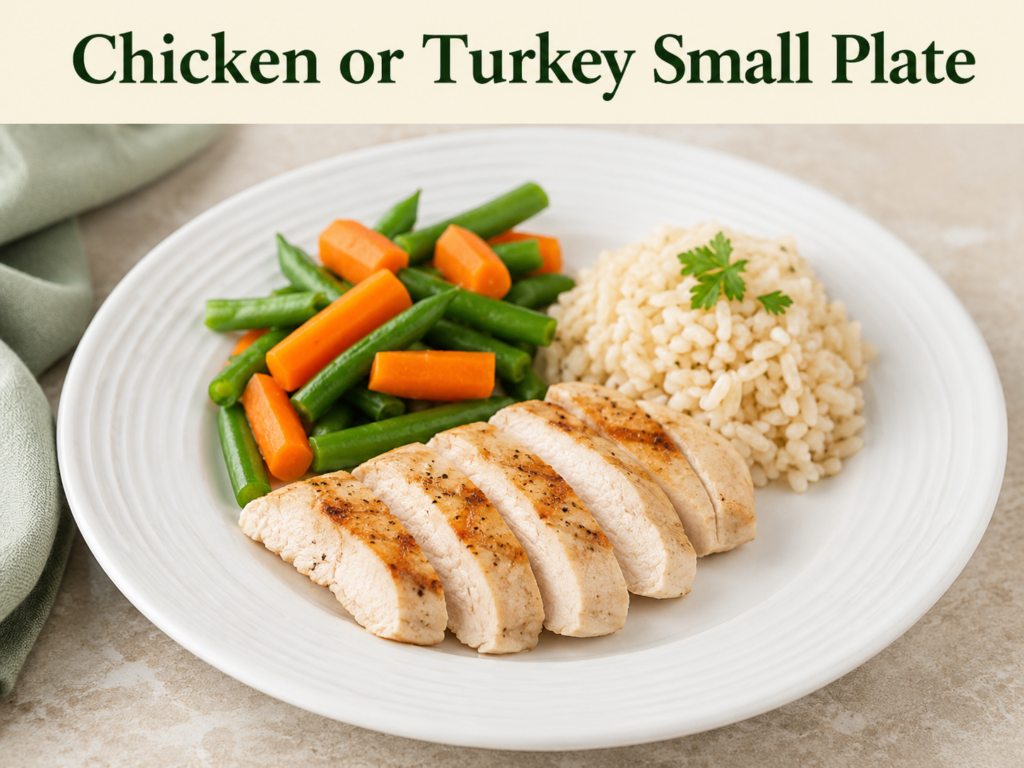 Chicken or Turkey Small Plate