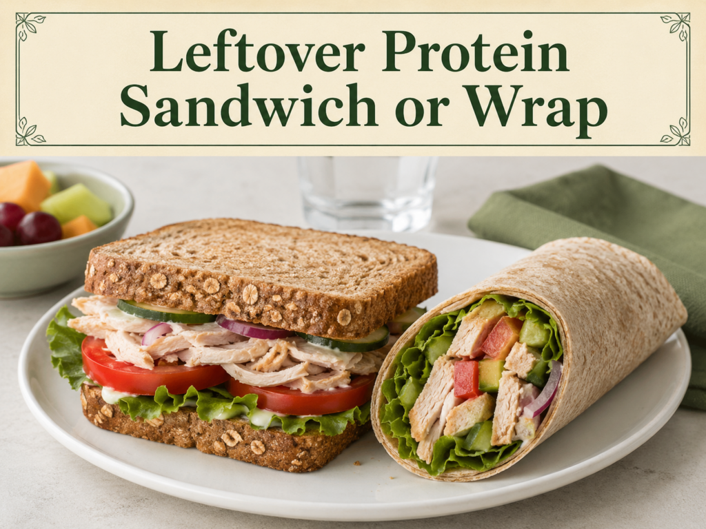 Leftover Protein Sandwich or Wrap