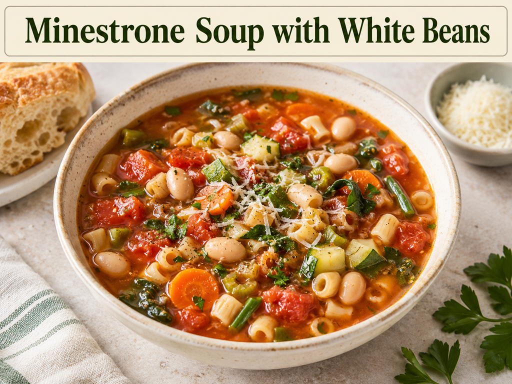 Minestrone Soup with White Beans