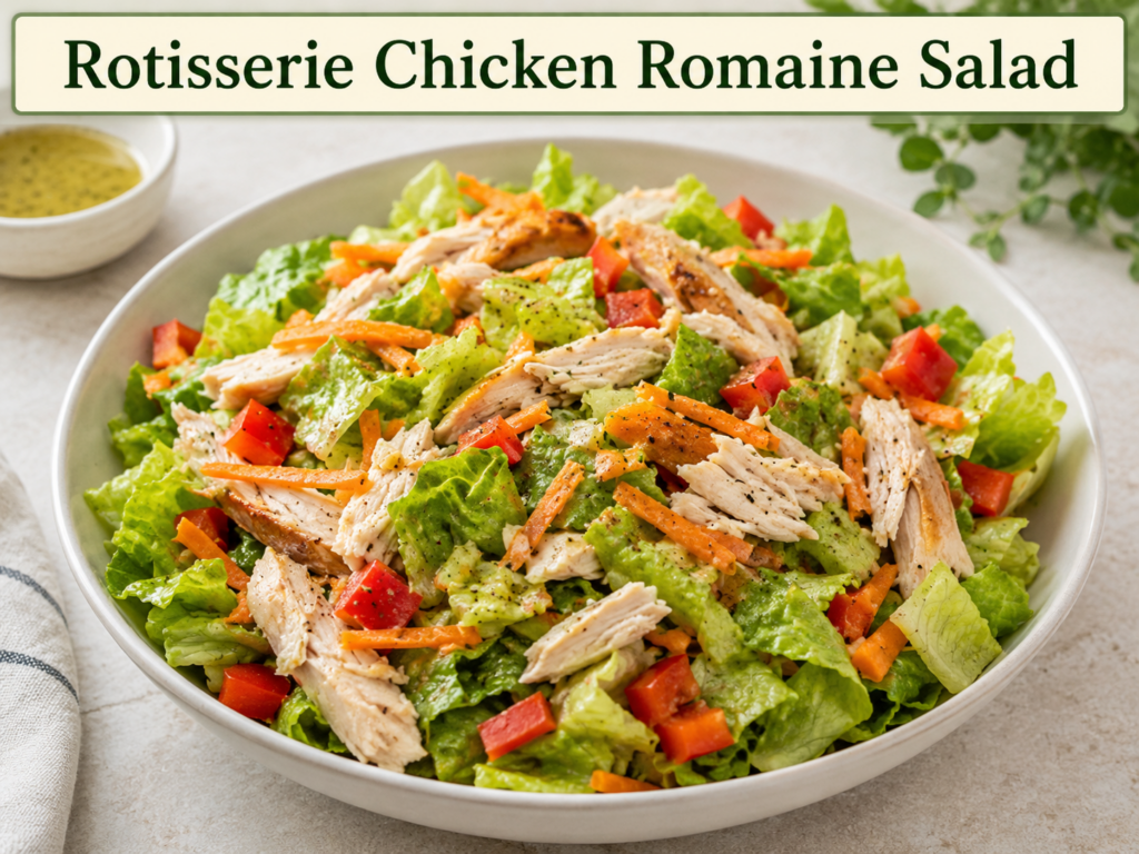 Rotisserie Chicken Romaine Salad