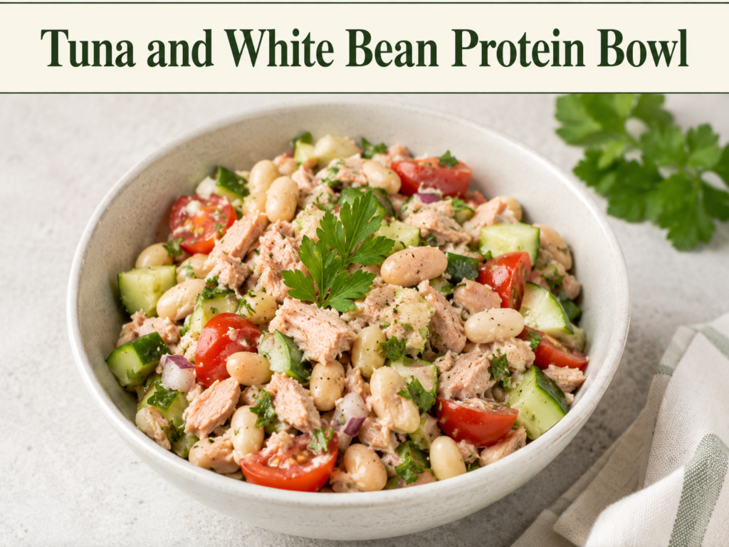 Tuna and White Bean Protein Bowl
