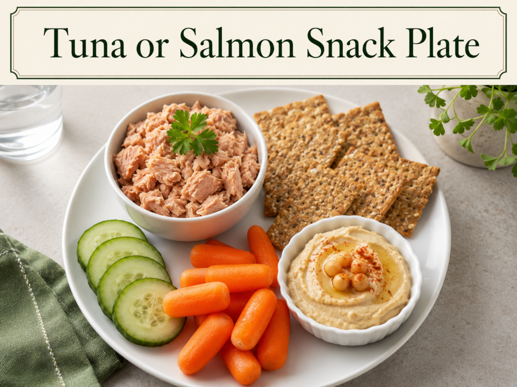 Tuna or Salmon Snack Plate