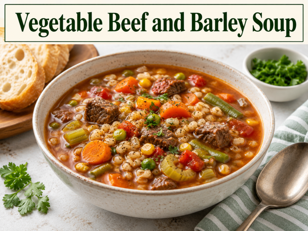 Vegetable Beef and Barley Soup